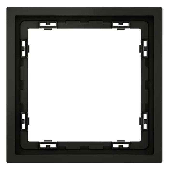 Рамка 1-м S70 пластик. черн. матов. Voltum VLS100108