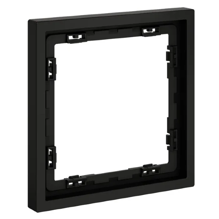Рамка 1-м S70 пластик. черн. матов. Voltum VLS100108