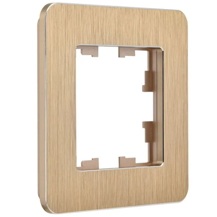 Рамка 1-м BRITE РУ-1-1-Бр метал. шампань RE AL IEK BR-M12-M-21-K37