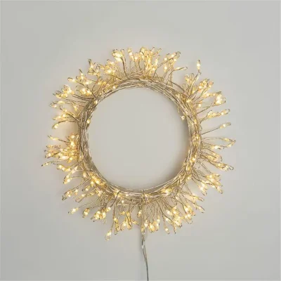 Гирлянда светодиодная "Роса "Фейерверк" 10м 250LED тепл. бел. 7.2Вт IP20 с контроллером на катушке Neon-Night 303-436