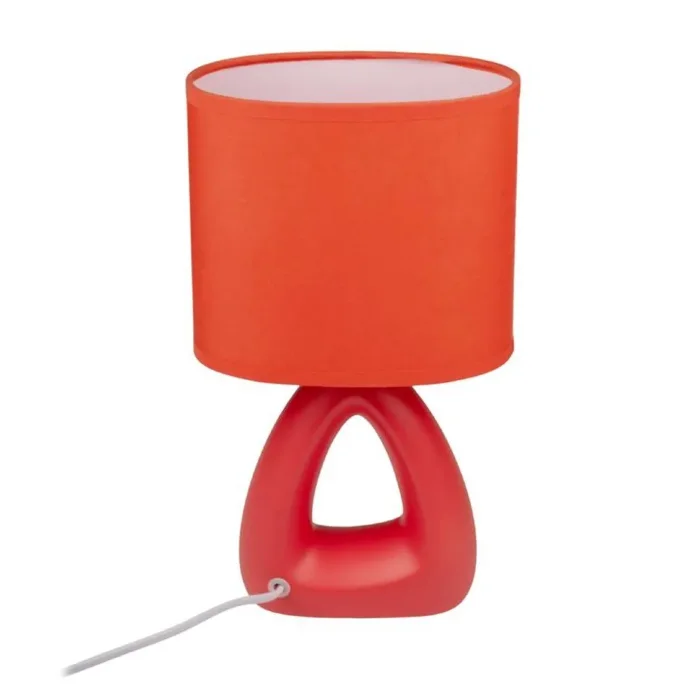 Светильник настольный JH2-01-og E14 IP20 170х100х300мм керамика; ткань; PVC-пластик оранж. JazzWay 5062290