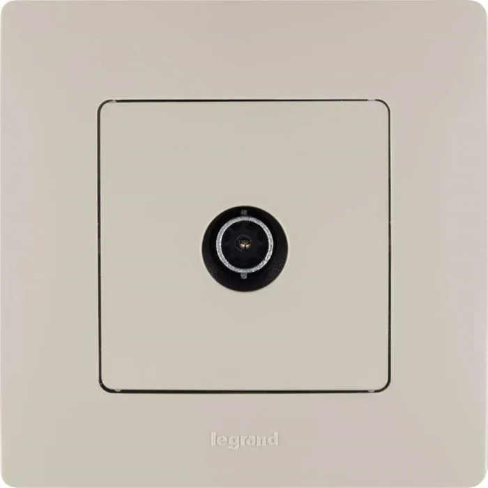 Розетка телевизионная TV СП Etika 2дБ 0-2400МГц с топологией "звезда" механизм сл. кость IEK 672351