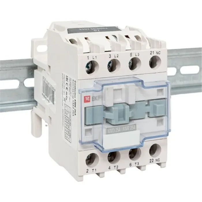 Контактор КМЭ-2 25А кат. 230В AC 1НЗ EKF ctr-s-25-220-nc