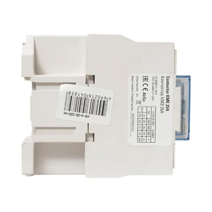 Контактор КМЭ-2 25А кат. 230В AC 1НЗ EKF ctr-s-25-220-nc