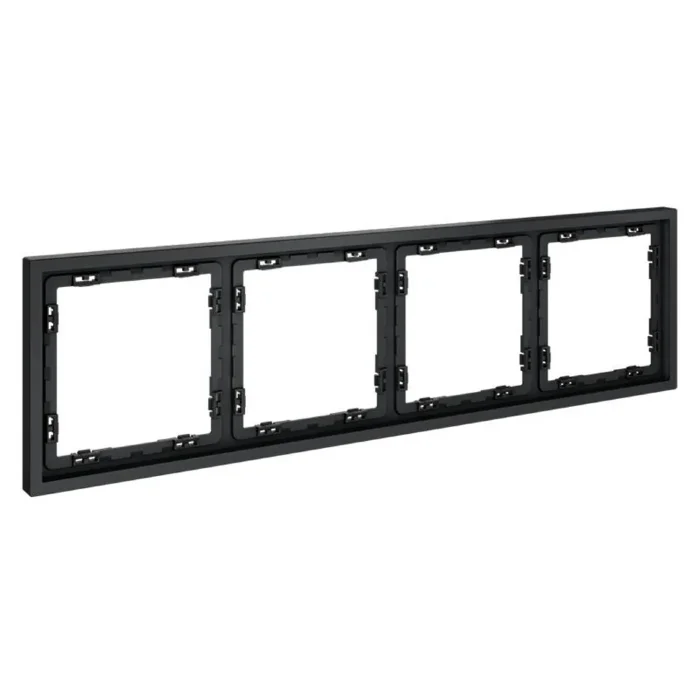 Рамка 4-м S70 пластик. графит Voltum VLS100407