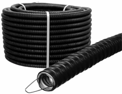 Металлорукав в ПВХ изоляции Р3-ЦПнг 38 черн. (уп.20м) TOKOV ELECTRIC TKE-MR-PVC-38-20-C05