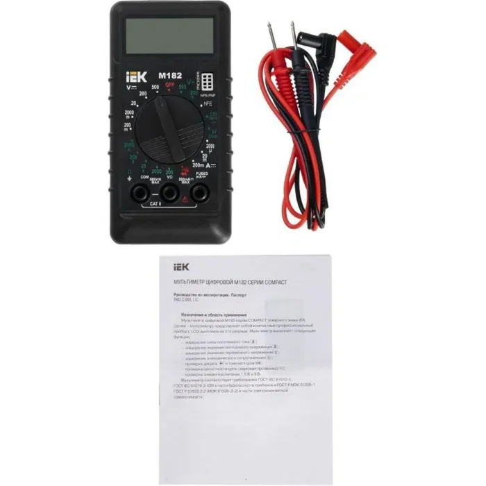 Мультиметр цифровой Compact M182 IEK TMD-1S-182
