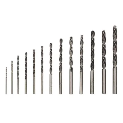 Набор сверл по металлу (HSS) диаметр 1.5-6.5мм (13шт) Kranz KR-91-0631