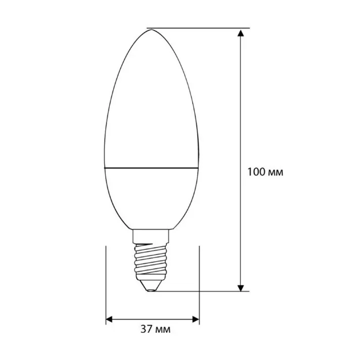 Лампа светодиодная LED8-C35/830/E14 8Вт свеча 3000К тепл. бел. E14 720лм 220В Camelion 12385
