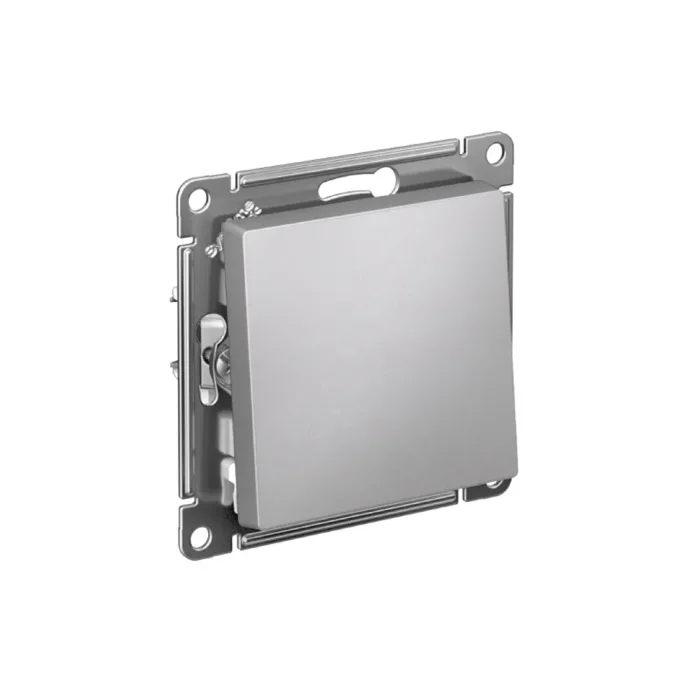 Выключатель 1-кл. СП AtlasDesign 10А IP20 (сх. 1) 10AX с самовозвратом механизм алюм. SE ATN000315