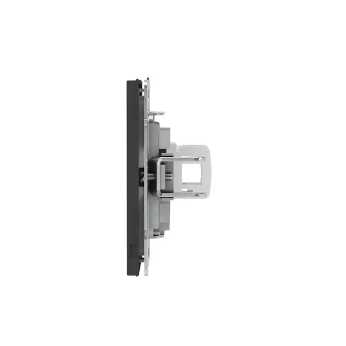 Розетка компьютерная 1-м KANT RJ45 кат.5E без шторки черн. уголь DKC 7012663