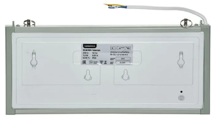 Светильник светодиодный ССА 1001 "ВЫХОД-EXIT" 3Вт аварийный односторонний IEK LSSA0-1001-003-K03