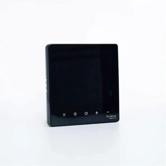 Термостат программируемый ArtGallery 16А с Wi-Fi для электрич. теплого пола моноблочный черн. SE GAL001038