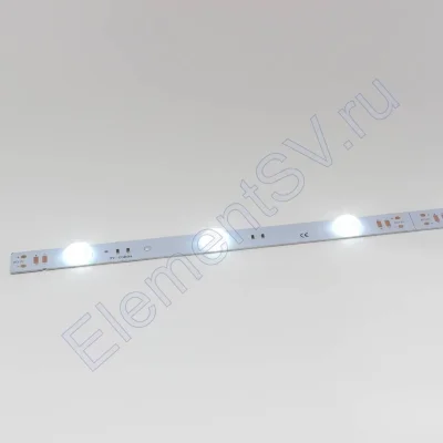 Светодиодная линейка линзованная 2835, 12 led, G107 (12V, 12W, white)