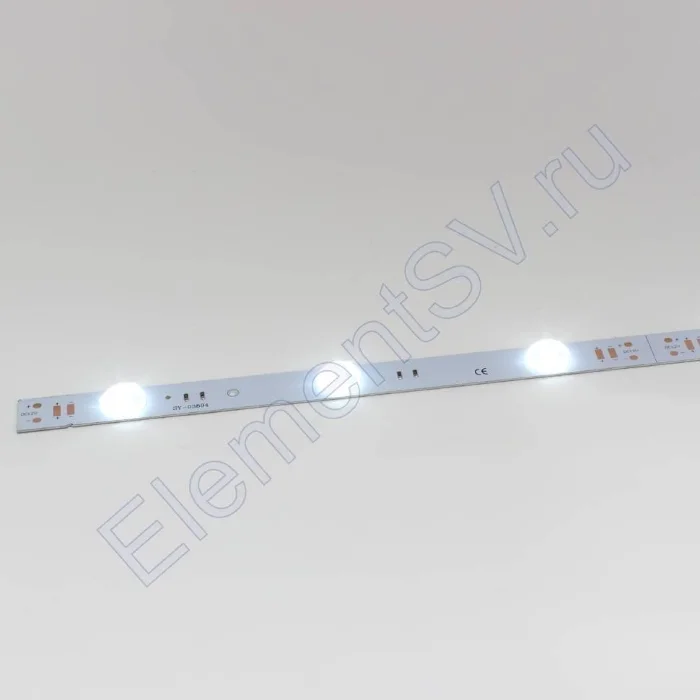Светодиодная линейка линзованная 2835, 12 led, G107 (12V, 12W, white)