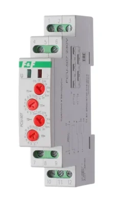 Реле времени PCU-507 2х8А 230В 2п IP20 многофункц. 2 независимых времен. 1 мод. монтаж на DIN-рейке F&amp;F EA02.001.022