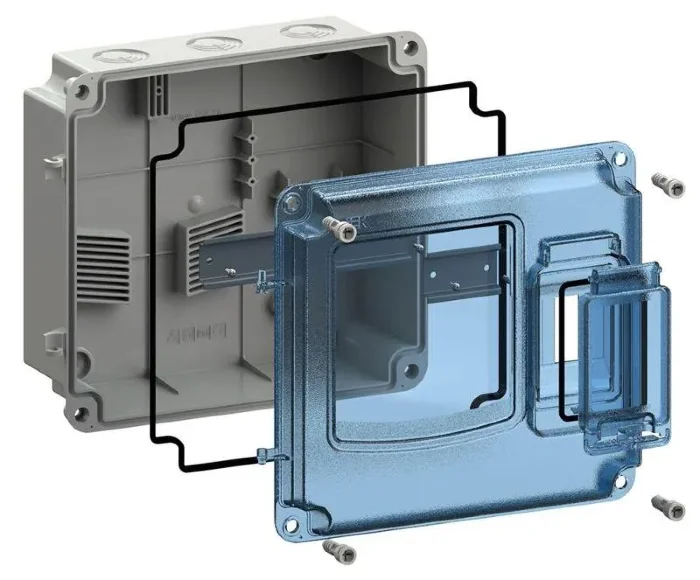 Корпус ЩУРн-П 1/3 Krepta 5 IP66 PC пластик. IEK MSP1-N-03-55