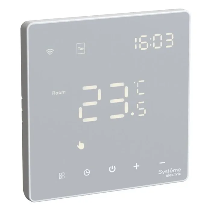 Термостат программируемый ArtGallery 16А с Wi-Fi для электрич. теплого пола моноблочный бел. SE GAL000138