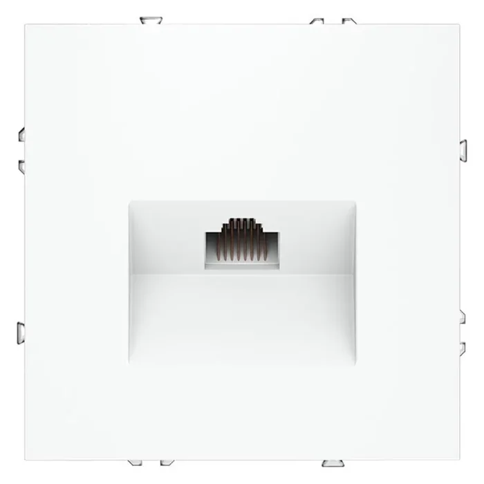 Розетка компьютерная 1-м СП S70 RJ45 кат.6 механизм бел. матов. Voltum VLS060102