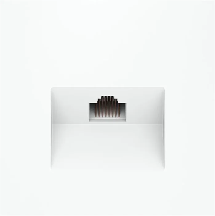 Розетка компьютерная 1-м СП S70 RJ45 кат.6 механизм бел. матов. Voltum VLS060102