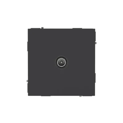 Розетка телевизионная проходная TV KANT черн. уголь DKC 7012513