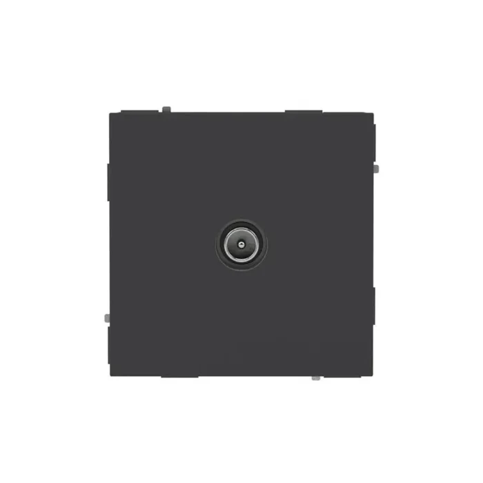 Розетка телевизионная проходная TV KANT черн. уголь DKC 7012513