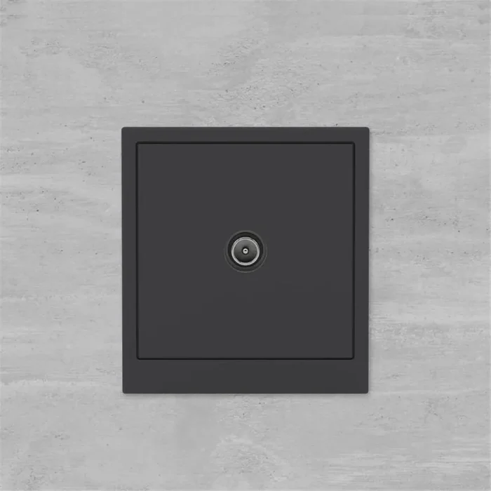 Розетка телевизионная проходная TV KANT черн. уголь DKC 7012513