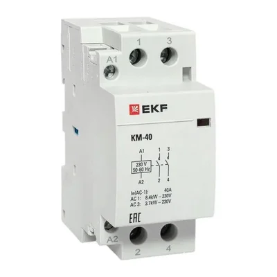 Контактор модульный КМ 40А 2NО (2 мод.) EKF km-2-40-20