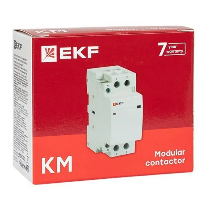 Контактор модульный КМ 40А 2NО (2 мод.) EKF km-2-40-20