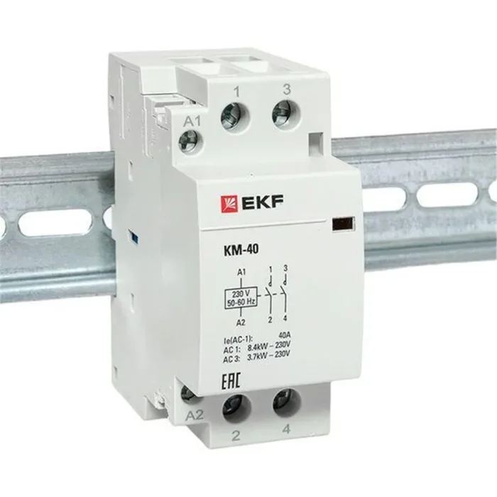 Контактор модульный КМ 40А 2NО (2 мод.) EKF km-2-40-20