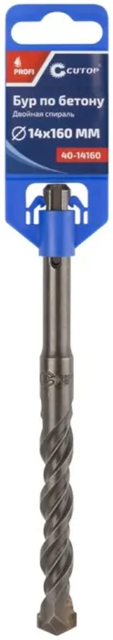 Бур по бетону Profi двойн. резьба SDS-Plus 14х160мм Cutop 40-14160