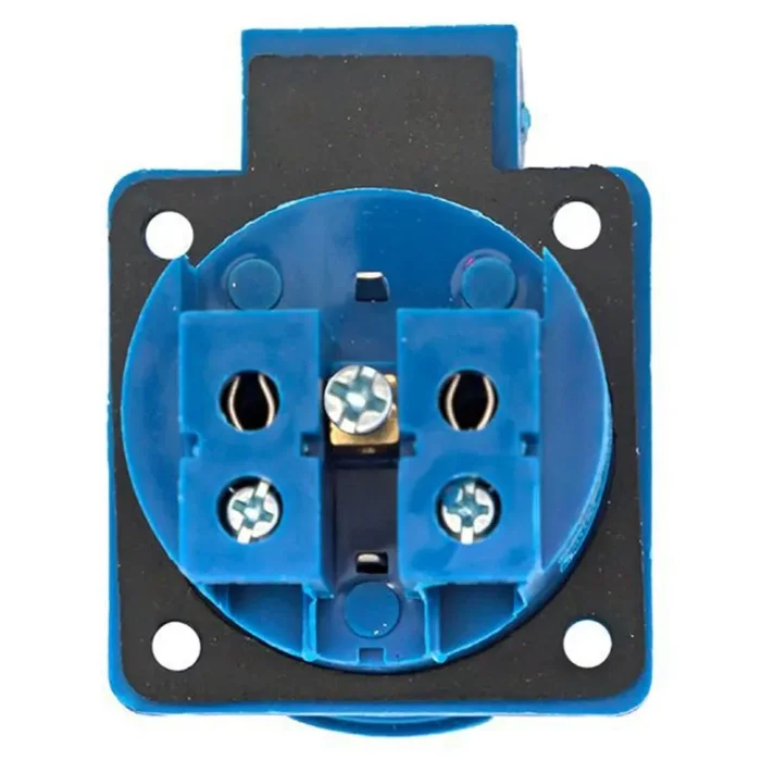 Розетка панельная 112 скрытая 2P+PЕ 16А 220В IP44 с защ. крышкой EKF ps-112-16-220