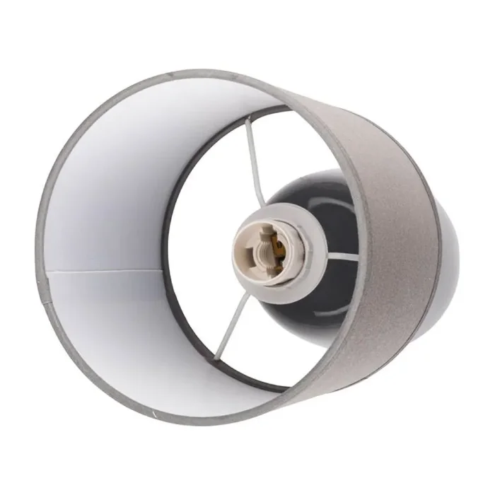 Светильник настольный JH2-02-gy E14 IP20 130х130х255мм керамика; ткань; PVC-пластик сер. JazzWay 5062320