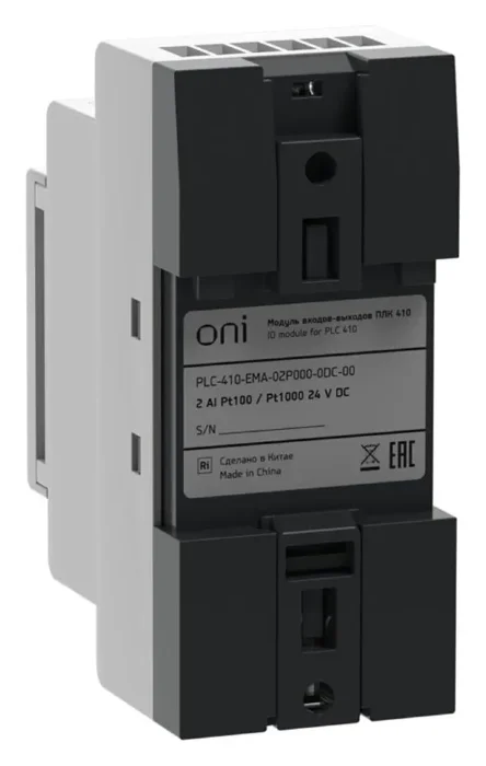 Модуль входов выходов ПЛК 410 2 входа Pt100/Pt1000 24В DC ONI PLC-410-EMA-02P000-0DC-00