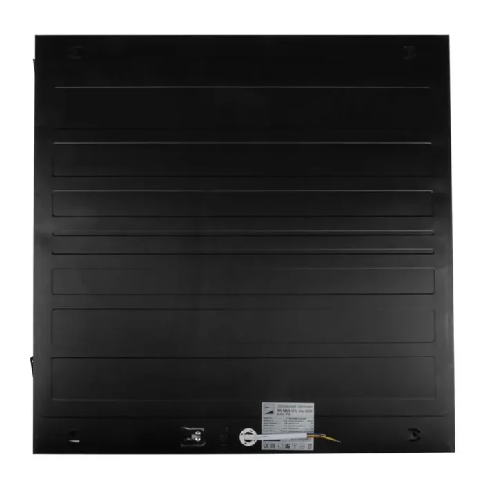 Светильник светодиодный ДВО PPL 588/G OPAL 40Вт 4000К IP40 588х588х25мм BLACK Грильято Pro JazzWay 5062023
