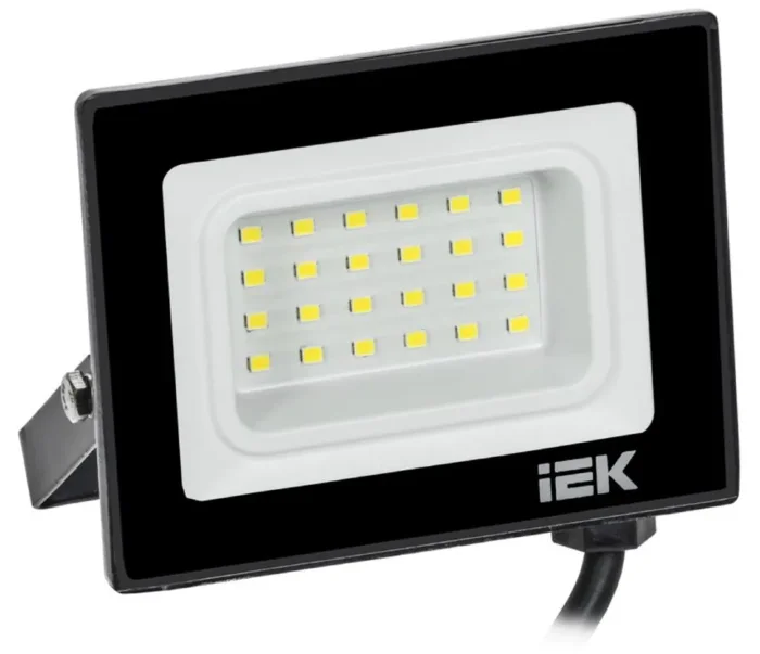 Прожектор светодиодный СДО 06-20 4000К IP65 черн. IEK LPDO601-20-40-K02