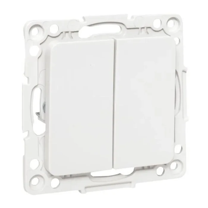 Выключатель 2-кл. Стокгольм 10А винтов. клеммы механизм бел. PROxima EKF EYV10-123-20