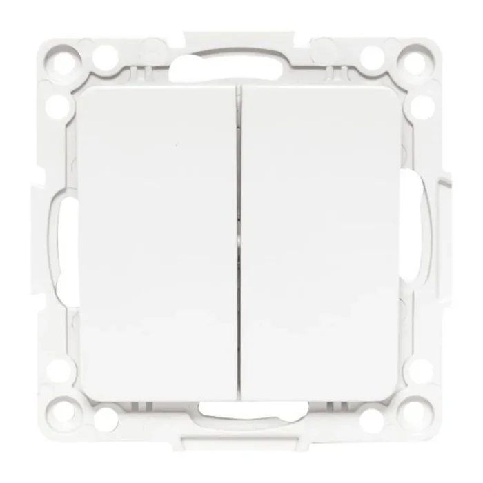 Выключатель 2-кл. Стокгольм 10А винтов. клеммы механизм бел. PROxima EKF EYV10-123-20