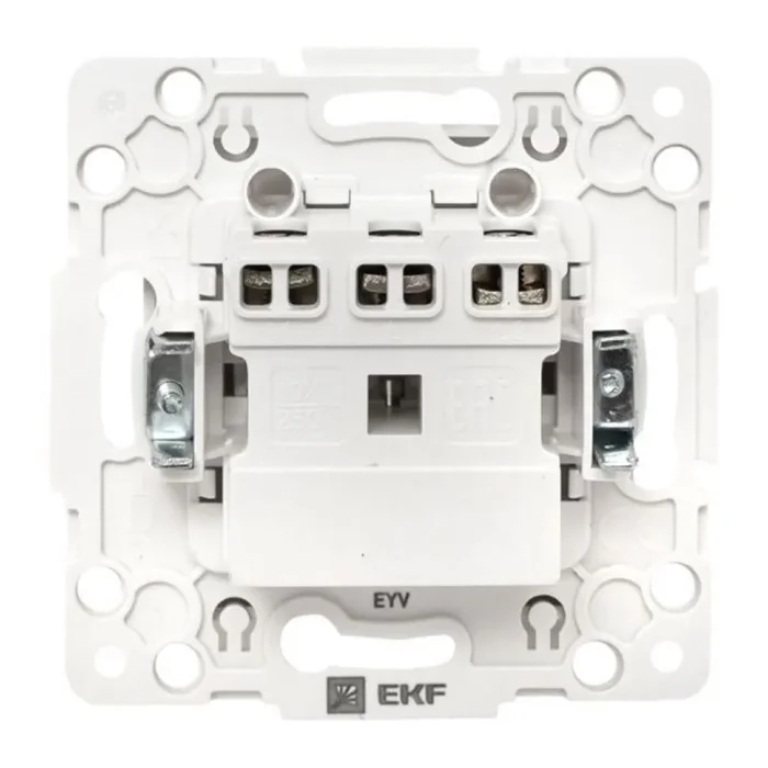 Выключатель 2-кл. Стокгольм 10А винтов. клеммы механизм бел. PROxima EKF EYV10-123-20