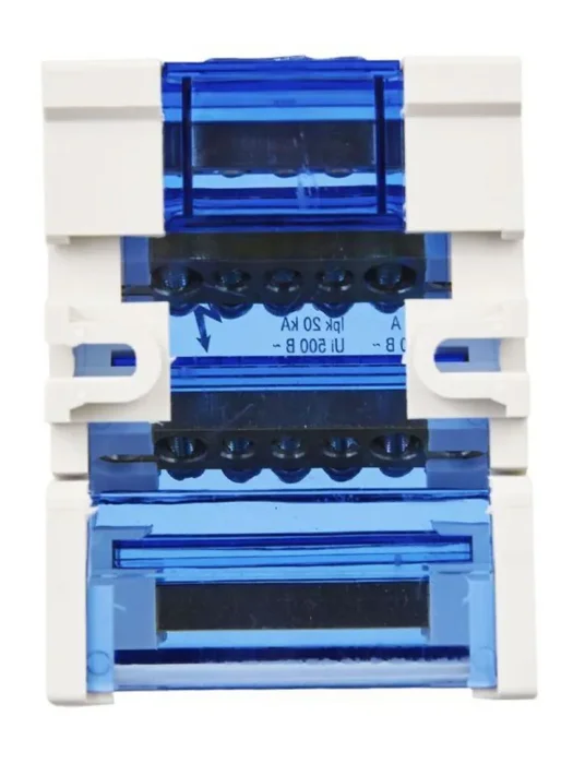 Шина на DIN-рейку в корпусе (кросс-модуль) ШНК 4х7 3L+PEN IEK YND10-4-07-100