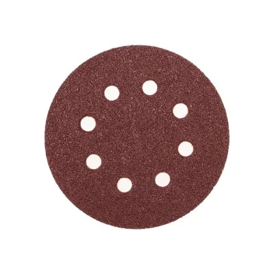 Диск абразивный на ворсовой основе на липучке перфорир. P40 125мм (уп.10шт) Kranz KR-91-1164