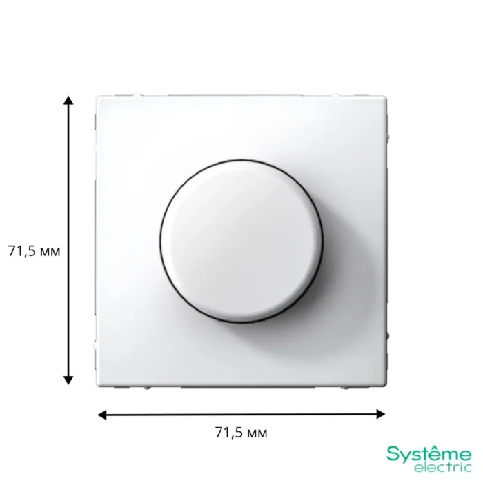 Светорегулятор поворотно-нажимной (диммер) ArtGallery LED RC 400Вт механизм бел. SE GAL000123