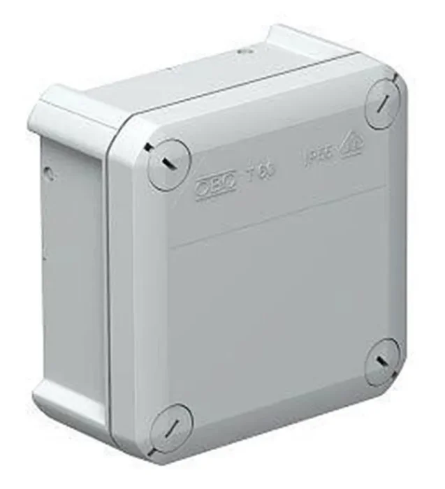 Коробка распределительная 100х100х48мм IP66 T60 OE закрыт. свет. сер. OBO 2007239