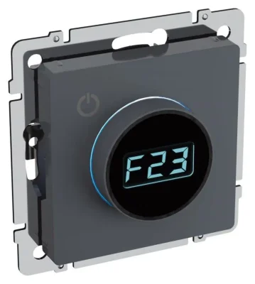 Термостат электронный с индик. BRITE СП IP20 ТС10-1-БрМ механизм маренго IEK BR-RT11-K35