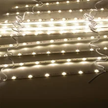 Светодиодная линейка линзованная 2835, 12 led, 24V, 12W, day white, 170°, IP20, G110