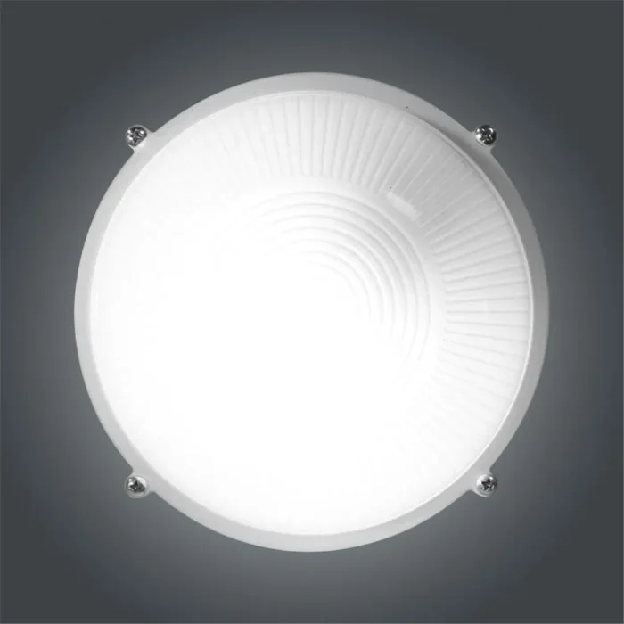 Светильник "Банник" 1301 НПП 03-60-013 1х60Вт E27 IP65 круг малый корпус бел. Элетех 1005500934