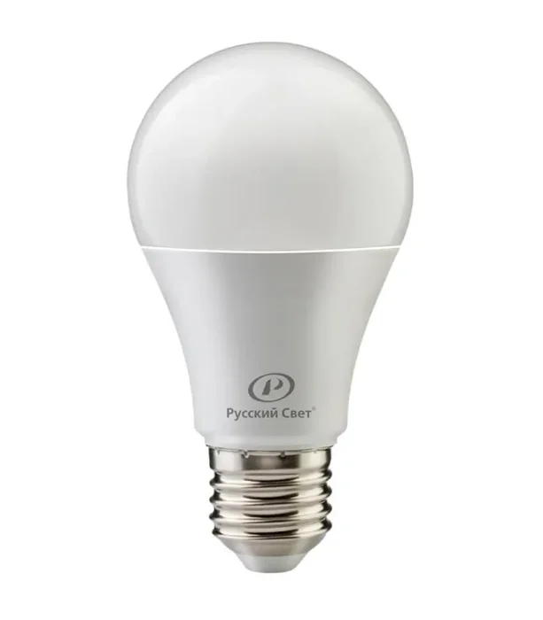 Лампа светодиодная RS LED A60 E27 7W 220-240V 7Вт грушевидная 4000К E27 700лм 220-240В Ra90 Русский Свет 20010345111