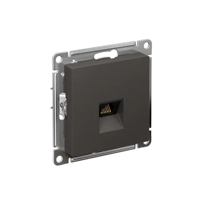 Розетка компьютерная AtlasDesign RJ45 кат.5E механизм базальт SE ATN001483