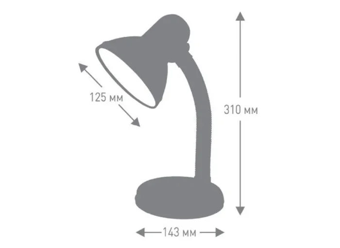 Светильник UF-301P С06 настол. 230В 60Вт син. Ultraflash 12369