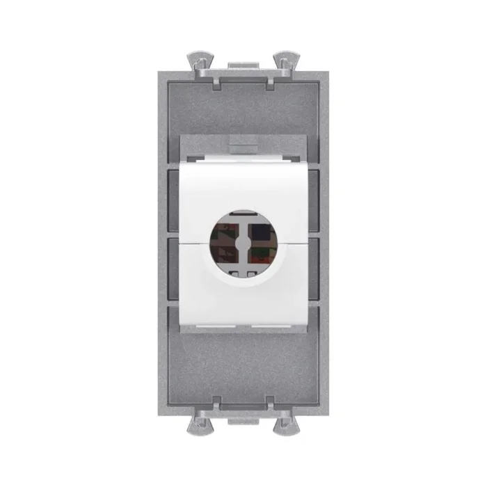 Розетка компьютерная 1мод. Avanti "Закаленная сталь" RJ45 кат.5E без шторок модульная механизм DKC 4404661